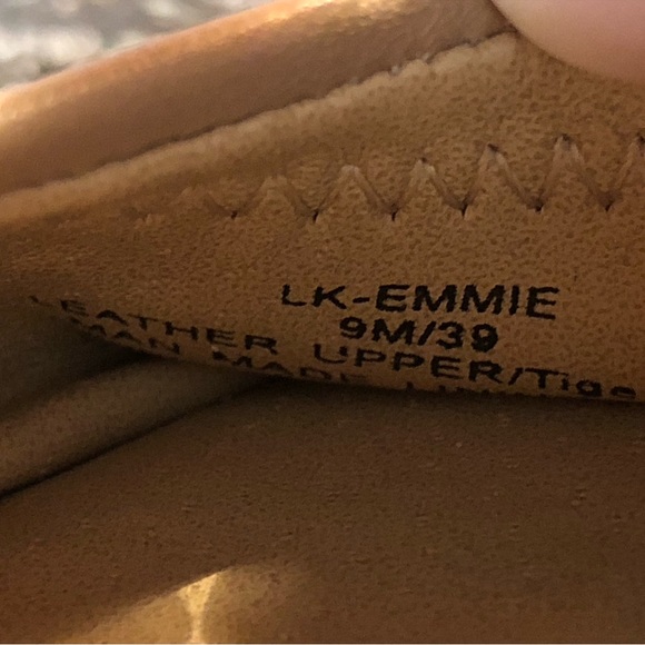 Lucky Brand, Women’s 9, Emmie, Soft Leather, Beige Ballerina Slip Ons, GUC - Picture 6 of 11